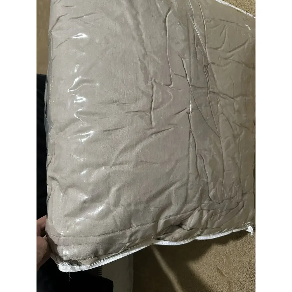 Victoria Classics Embroidered Floral‎ Leaves King Comforter Vintage Cream green